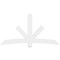 Ekena Millwork Alberta Architectural Grade PVC Gable Bracket, 84"W x 45 1/2"H x 2"D x 6"F, 13/12 Pitch GBP084X46X0206ALB00 - alternate 3